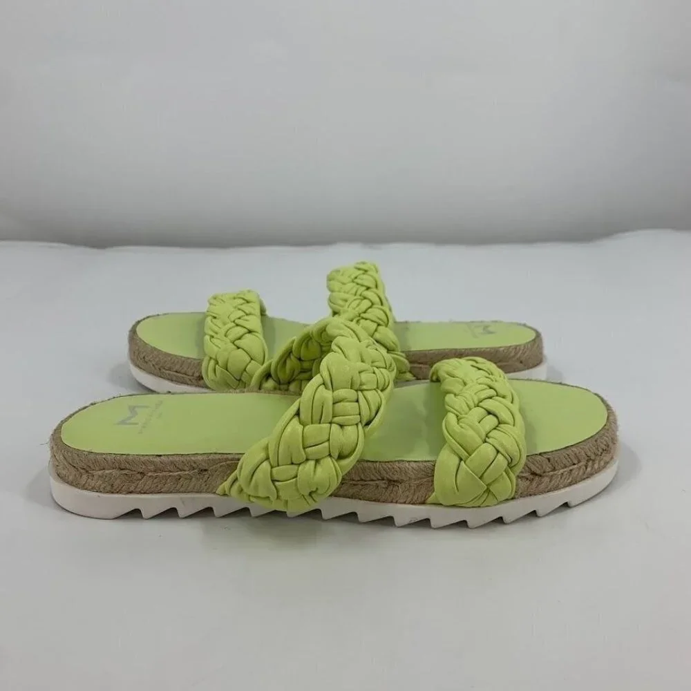 Marc Fisher Women's Jaime Braided Flat Espadrille‎ Slip On Sandal Size 6.5 NWOB